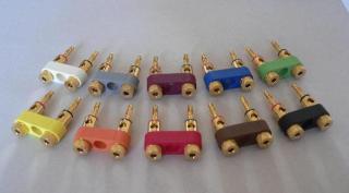 multi color assorment of banana plugs